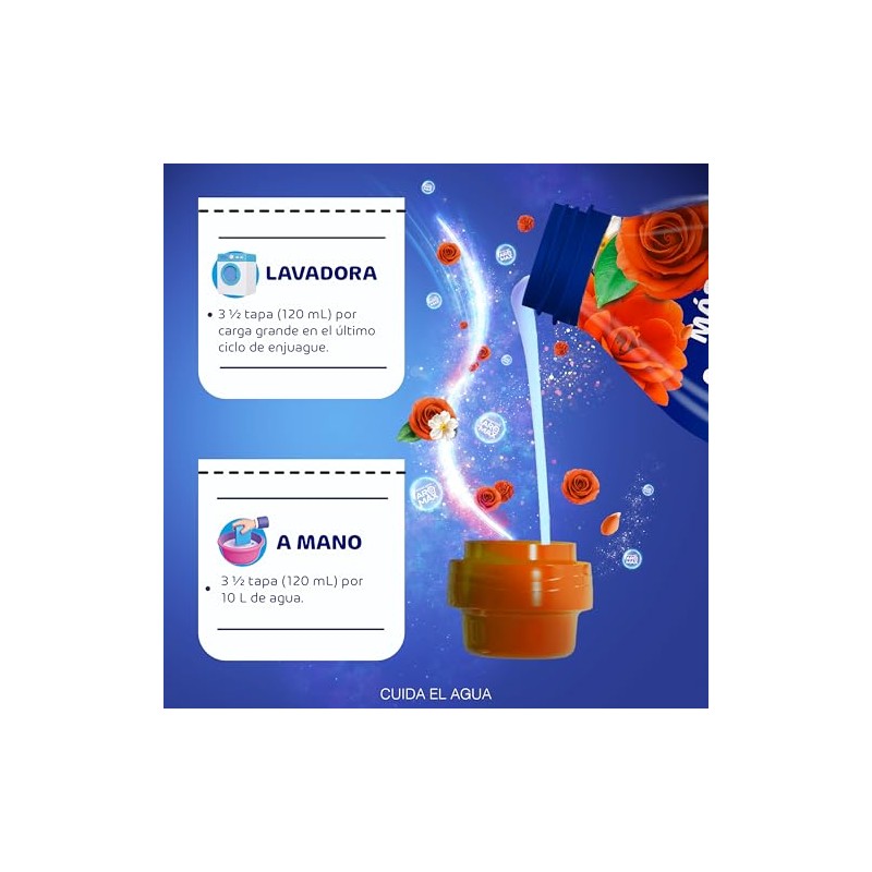 Ensueño Max suavizante de telas liquido Fresca Armonia 850 ml.