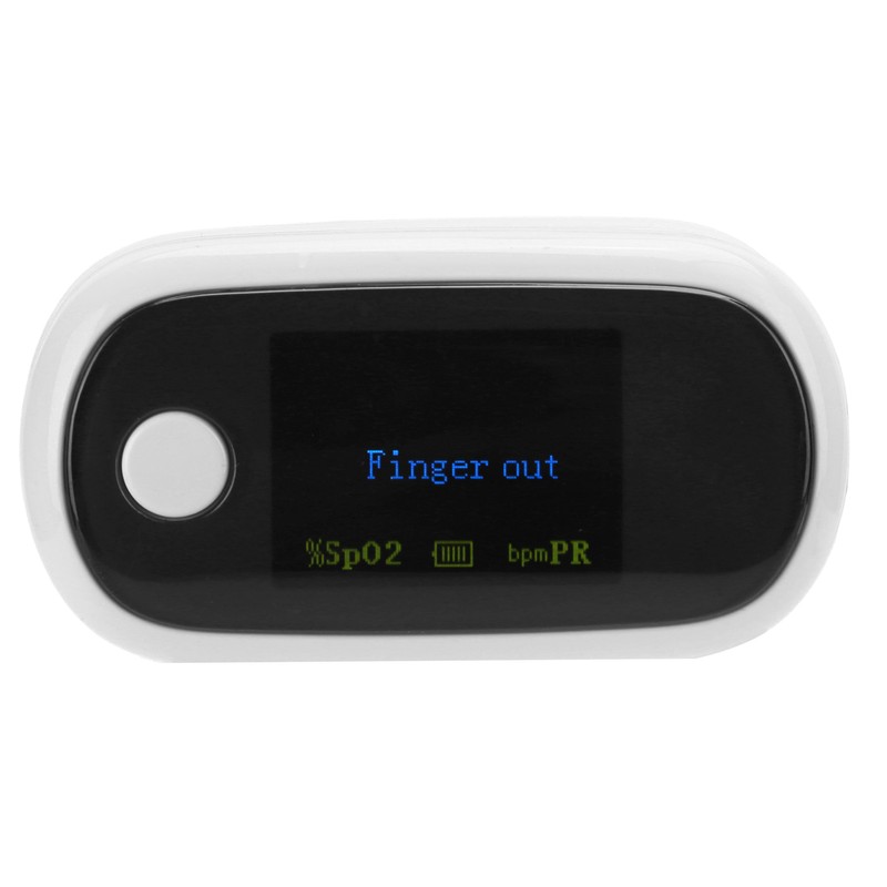 Fingertip Pulse Oximeter Rechargeable Blood Oxygen Saturation Monitor with Digital