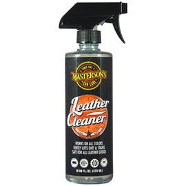 MASTERSON'S CAR CARE MCC_115_16 Leather Cleaner Sprayable Colorless - Works On All Leather Interiors, Seats, Bags, Boots, Apparel, Shoes - Safe PH Balanced Formula (16 oz)