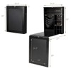 IFANNY Wall Mounted Desk with Storage Shelves, Folding Desk for
