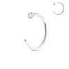 Paula & Fritz® Nose Clip 316L Surgical Steel Silver Black