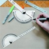 Utoolmart Stainless Steel Protractor 180 Degrees Round Head Angle Finder
