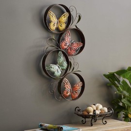 Deco 79 Metal Butterfly Decor Fills the Color of Nature in Rooms