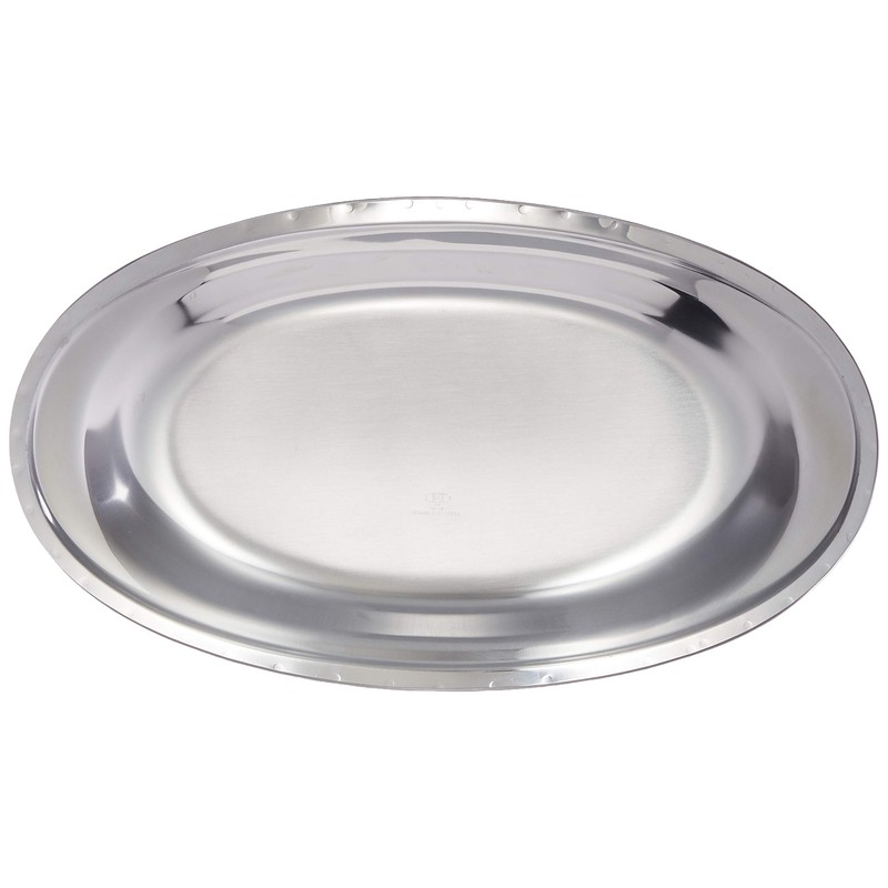 IKD Ikeda 18-8 Ripple Curry Plate, Large