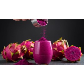Indus Farms Superfoods Dragon Fruit Powder, 1 LB | Natural Pitaya Flavor & Color for Hydration, Electrolytes, Smoothies, Desserts, Baking, Supplement Blends, Lip Balms, Scrubs | GMO-Free, Vegan