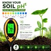4-in-1 Soil Moisture Meter for Plants, Digital Soil pH Tester