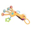 Baby Hanging Rattle Toy Soft Carseat Crinkle Squeaky Toy Stuffed