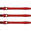 WINMAU Steli per Freccette Medio Rosso in Alluminio Anodizzato - 1 Set per Confezione (3 Alberi in Totale)