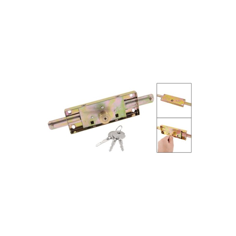 sourcingmap Warehouse 9.4" Length Hardware Parts Metal Center Rolling Shutter