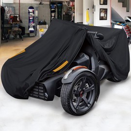 StarknightMT Ryker Cover Compatible with 2019-2026 Can-Am Ryker 900 600 Sport Rally Edition All-Weather PU Waterproof Cover for Indoor Outdoor Snow Rain Dust Sun Protection Accessories Vent