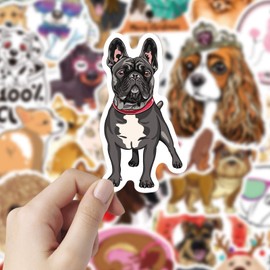 MAIGO Dog Stickers - 130pcs Funny Dog Stickers Pack, Cute Cartoon Animal Stickers, Dachshund Stickers, Dog Wall Stickers, Not Repeated Waterproof Vinyl Stickers for Scrapbooking, Suitcase, Laptop
