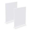 2 Pieces Table Stand, Acrylic Photo Stand, Vertical Desktop Stand,