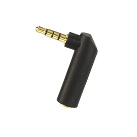 VCE 3 x 4-Pin Audio Jack Adapter 3.5 mm Jack Male to Female 90 Degree Right Angle Headphone Adapter Stereo