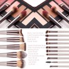 XMOSNZ Makeup Brushes, 14 Pcs Make Up Brush Premium Synthetic
