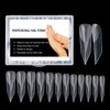 BNG Pack of 120 Matte Dual Nail Shapes for Gel