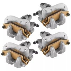 Celox for Yamaha Grizzly 550 YFM550 2009-14 Front and Rear LH RH Brake Caliper w/ Pads