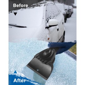 Lorrtta Ice Scraper for Car Windscreen Ice Snow Frost Scraper Windshield Windscreen Scraper Ice Scraper for Car and Pick Up Trucks Car Ice Scraper Car Window Scraper Windscreen Ice Snow Frost Scraper