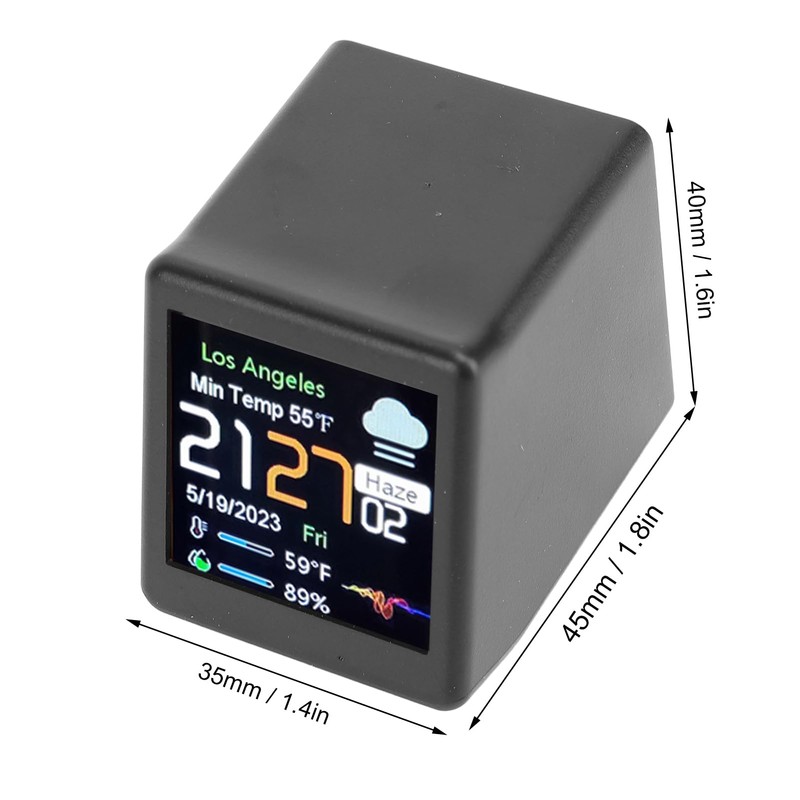 WiFi Clock with LCD Display, DIY Programming Digital Clock, Crypto