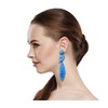 Handmade Beaded Solid Color Post Statement Earrings for Women All