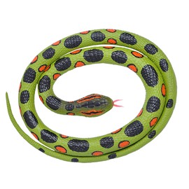 Wild Republic 20774 Rubber Snake Small Anaconda 117 cm, Green, Orange