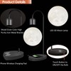 Floatidea Magnetic Levitating Moon Lamp Levitation Plastic Black Table LED