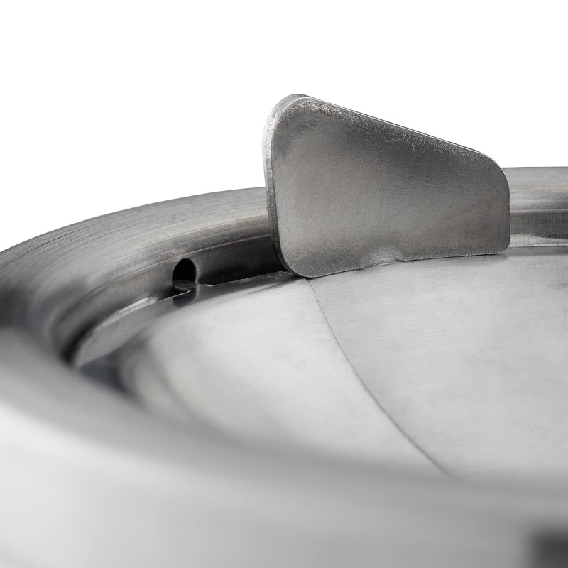 2 x Wind Ashtray Hinged Lid Outdoor & Indoor Stainless