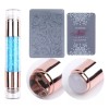 Unic Sello Estampador Doble Goma De Lujo + Placa Y