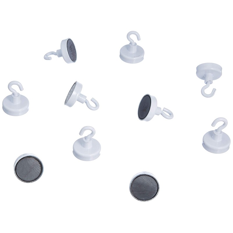 Magnet Expert® 25mm dia Ferrite White Painted Clamping Magnet with