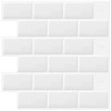 DEWOO Peel and Stick Tile Backsplash for Kitchen Wall, 10-Sheet