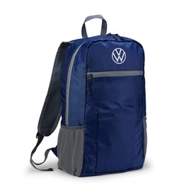 Volkswagen 000087329F Folding Backpack, Foldable Backpack, Blue, 20 Litres, with VW Logo