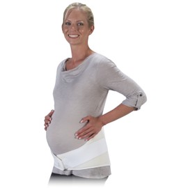 Bilt-Rite Mastex Health 8 Inch Deluxe Maternity Support, White, Small
