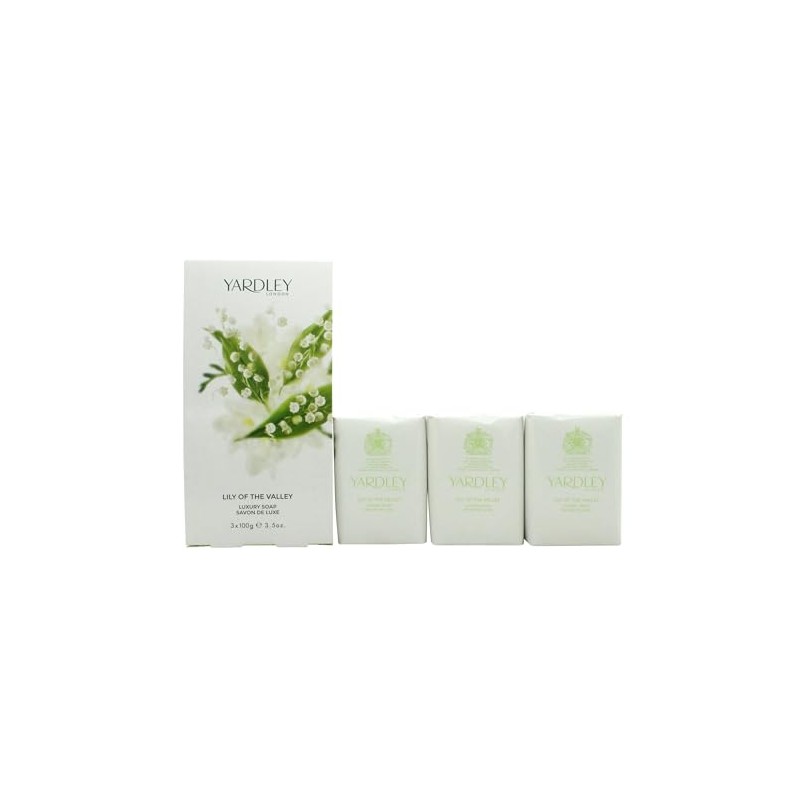 Lily of the Valley by Yardley Soap Trio 3 x
