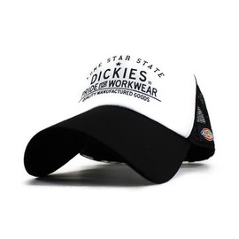 Dickies Cap, Hat, Mesh Cap, Men's, Women's, Urethane Mesh, Popular, Trend, Outdoor Walking Brand, Spring, Summer, Autumn, Winter, Gift, Gift (Free Size, Workwear, White), workwear white, Free size