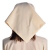 HEMAD Medieval Laudamie Cotton Headscarf, White, Beige, Black, Red, Brown,