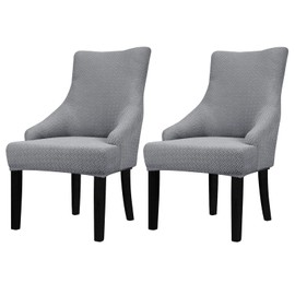 Leorate Hight Scoop Back Chair Covers - Stretch Jacquard Wingback Armchair Slipcovers Recliner Chair cover Furniture Protector for Home Decor