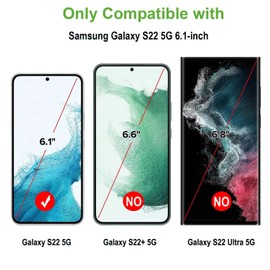 2 Pack Anti-Blue Light Screen Protector for Galaxy S22 [Not Glass],Eye Protection Blue Light Blocking Screen Protective Film Flexible TPU Full Coverage Hydrogel Film for S22 6.1"