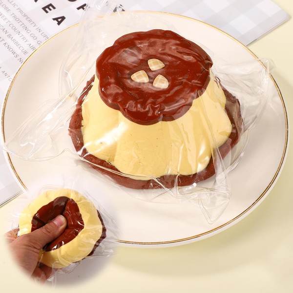 Squishy Pudding, Silicone Squishy Toy Realistic Squeeze Pudding Toy Sticky