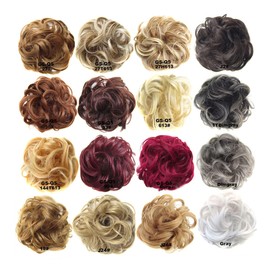 FRCOLOR Ladies Fashion Tail Hair Extension Scrunchie Elastic Wave Curly Bun Hairpieces for Parties Gatherings Durable Easy to Wash Eye Catching Design