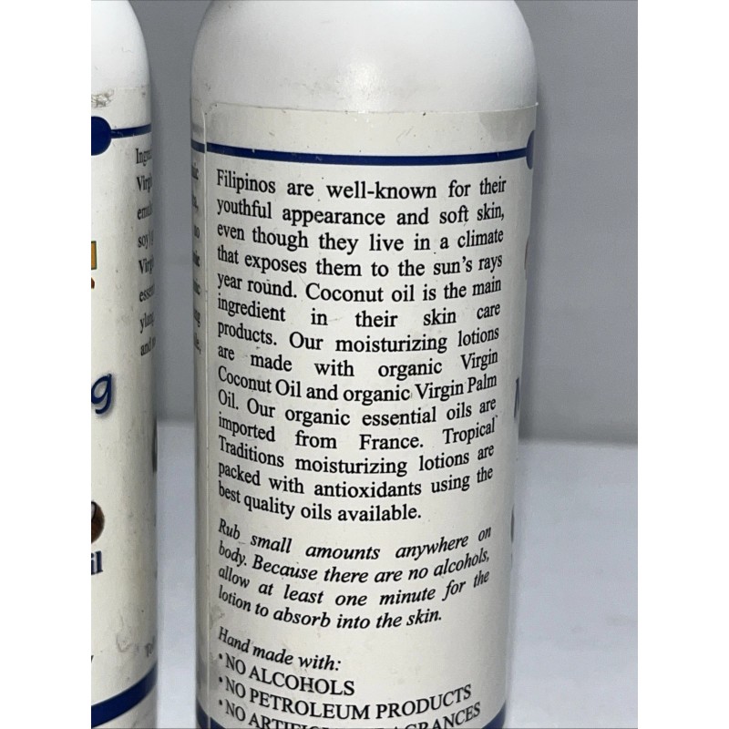 Tropical Traditions 2 Sealed Tropical Traditions Baby Silk Moisturizing Lotion,