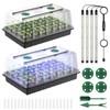 Pawfly Seed Starter Trays, 2 Pack 80 Cells Seed Starter