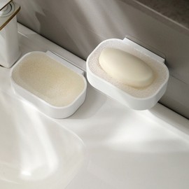 Soap stand PVC white wall Hang type 2ea