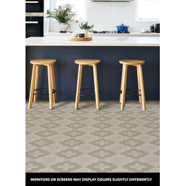 FloorPops Cream Sullivan Peel & Stick Floor Tiles, FP4279