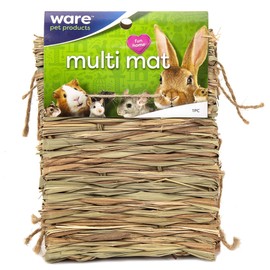 Ware Manufacturing Natural Handwoven Grass Multi-Use Pet Mat for Small Animals
