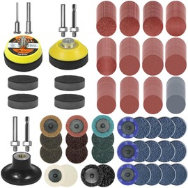 275pcs 2inch Sanding Discs Pad Kit with 1/8"&1/4" Shank Backer Plate,Sanding Pads 80-3000 Grit for Drill Grinder Rotary Tools Attachment