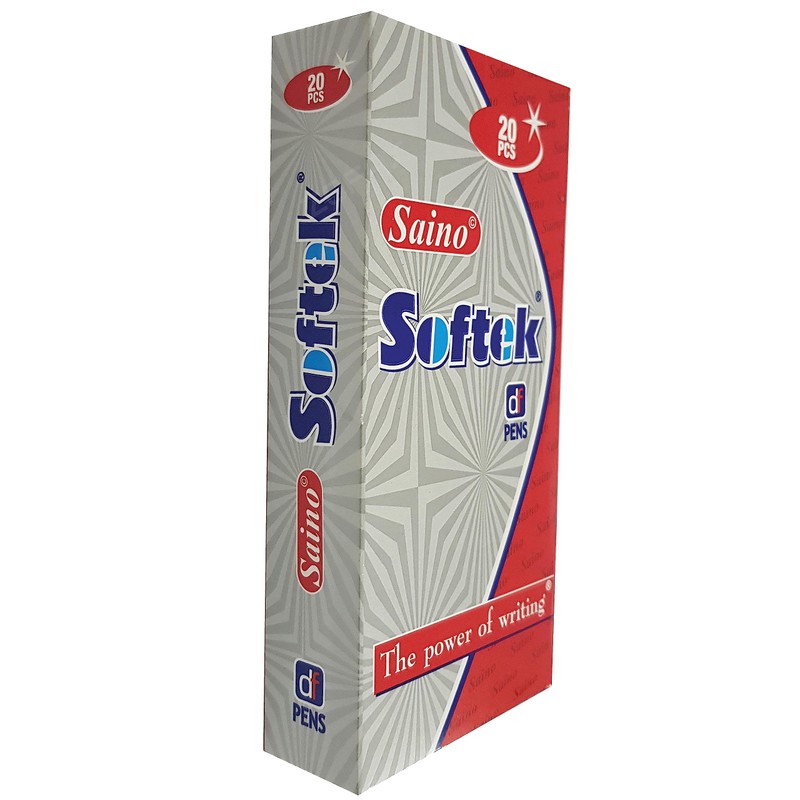 SAINO Fine-X Ballpoint Pens, BLUE, 0.7mm Fine Point, Pack of