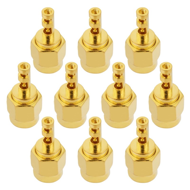 POBADY 10 Piezas Conectores SMA de 50 Ohmios SMA Conector