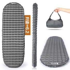 Hikenture High R Value 2.4 inches (6.2 cm), Extra Thick, Ultra Lightweight Mat, 3.3 inches (8.5 cm), Outdoor