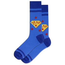 Hot Sox mens Crew Socks, Blue, 6 12 US