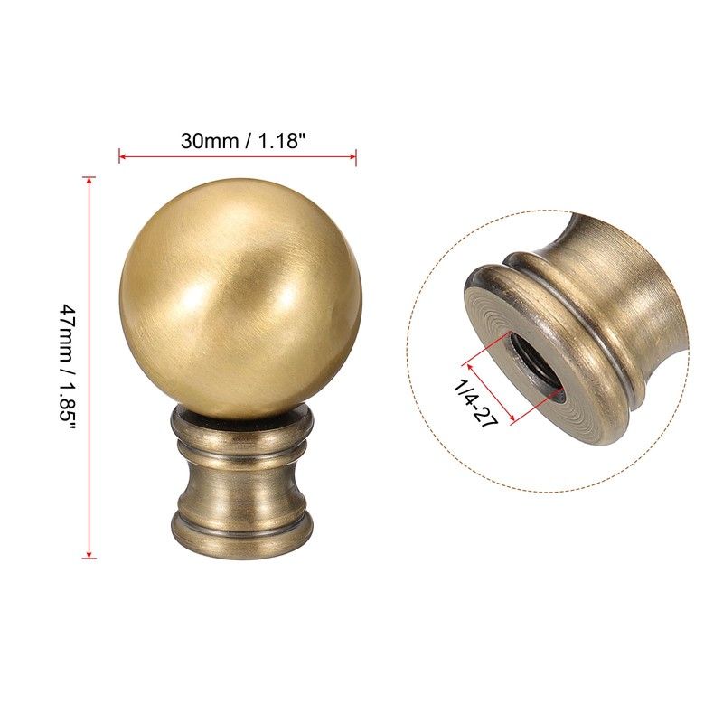 PATIKIL 30mm Lamp Shade Finial, Lamp Finials Caps Knob with