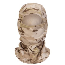 XY3545HS Camo Military Warm Balaclava for Winter Outdoors-Ski Mask，Hunting，Fishing，Motorcycle Windproof，Unisex，Elastic (Camo cp Desert)